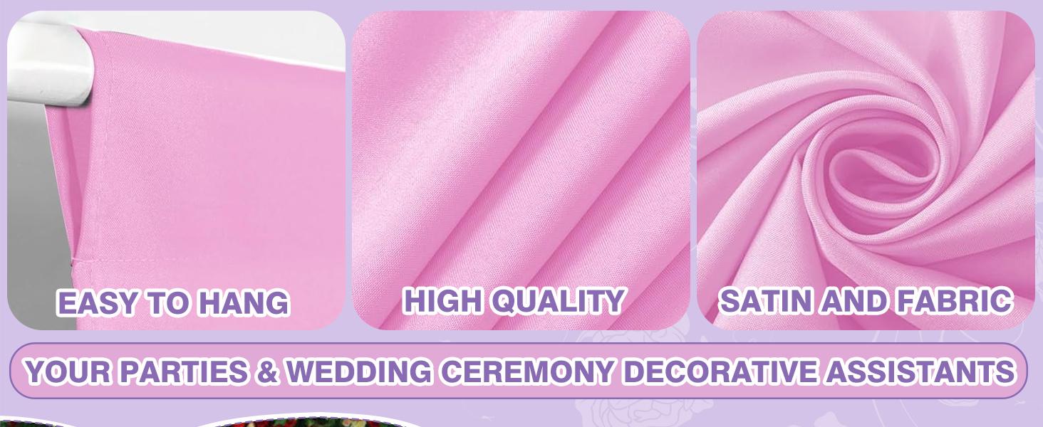 SUNDAY MIRTH 10ft x 10ft Gold Backdrop Curtains for Parties, Background with Rod Pockets for Weddings, Birthday, Baby Shower, Photography, Graduation Party Backdrop Drapes, 2 Panels