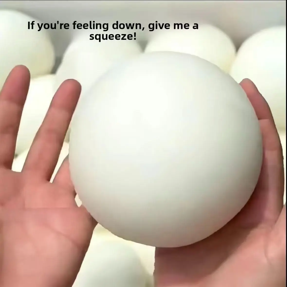 3.94-Inch 10cm Jumbo Marshmallow Squishy Ball with Soft Slow Rebound Stress Relief Toy Giant Feel Good Ball for Anxiety Relief and Gift-Giving  Dough Ball