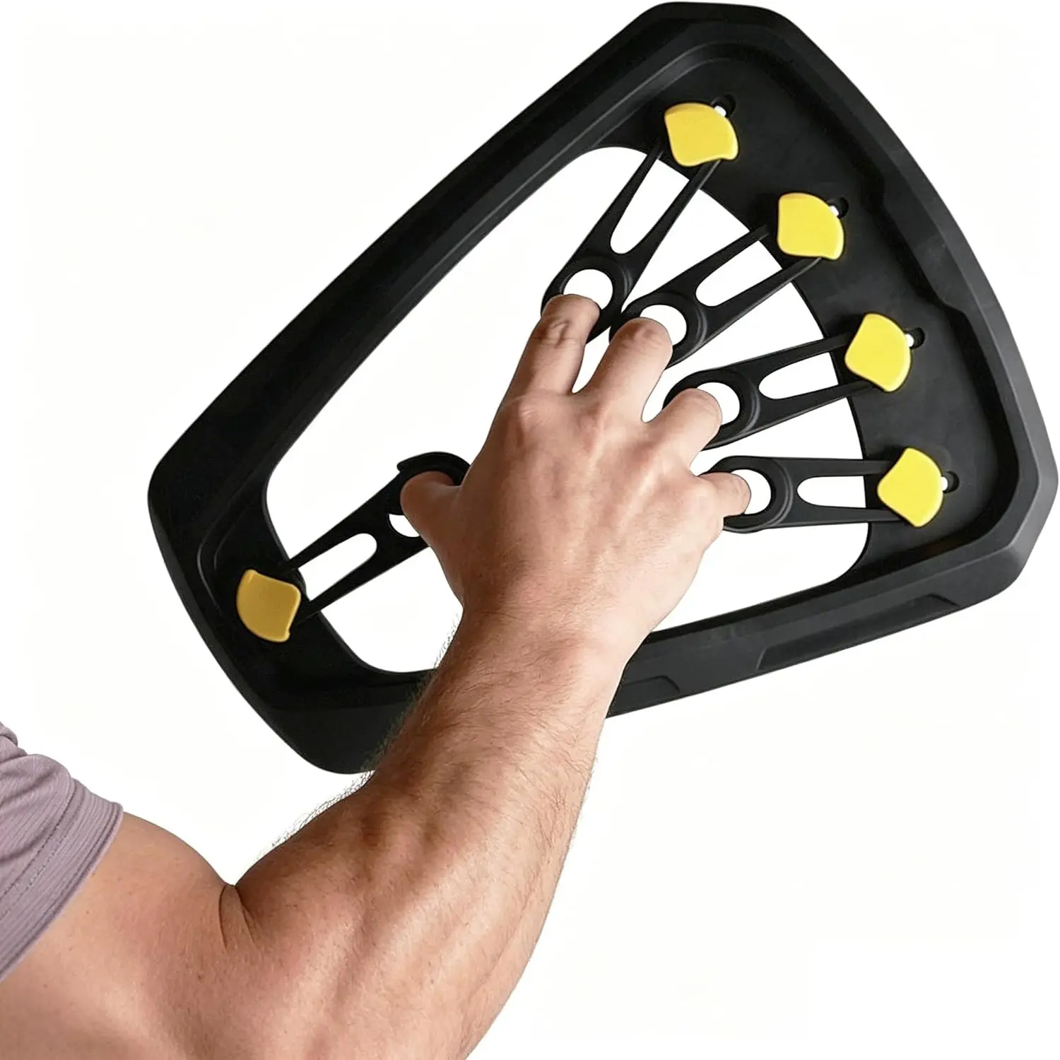 Adjustable finger strength training board, grip strength finger board, adjustable finger strength trainer, finger extension exerciser, finger power enhancer, three-level adjustment, ergonomic design, full of elasticity.