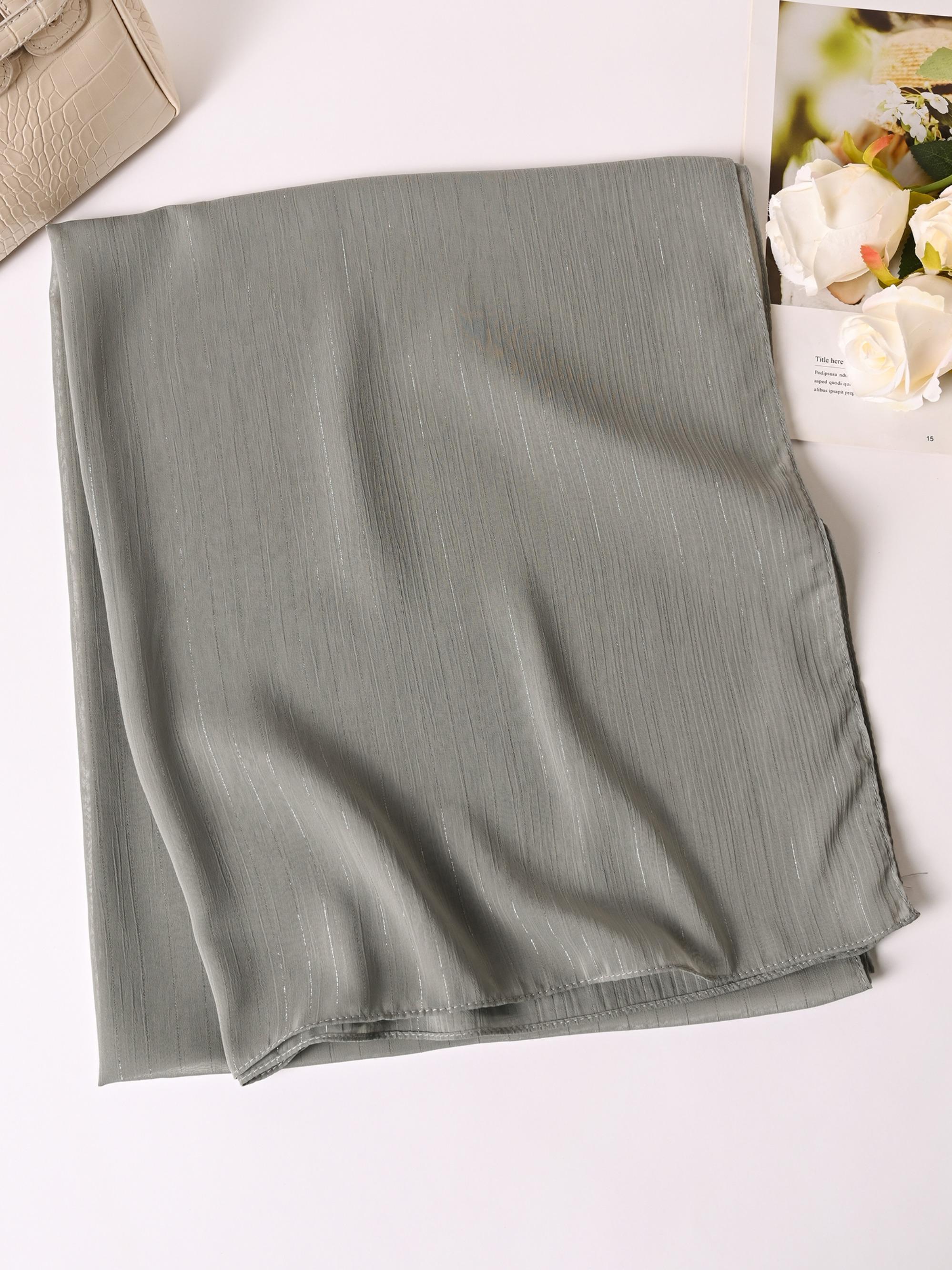 Women's Solid Color Scarf, Head Scarf, Fashionable Soft Comfortable Shawl for Daily Wear, Casual Versatile Scarf for Women & Girls