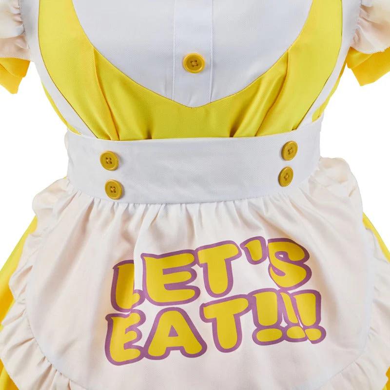 FNAF Midnight Yellow Dress | Golden Freddy Costume | Five Nights at Freddy's Cosplay Outfit for Halloween & Conventions