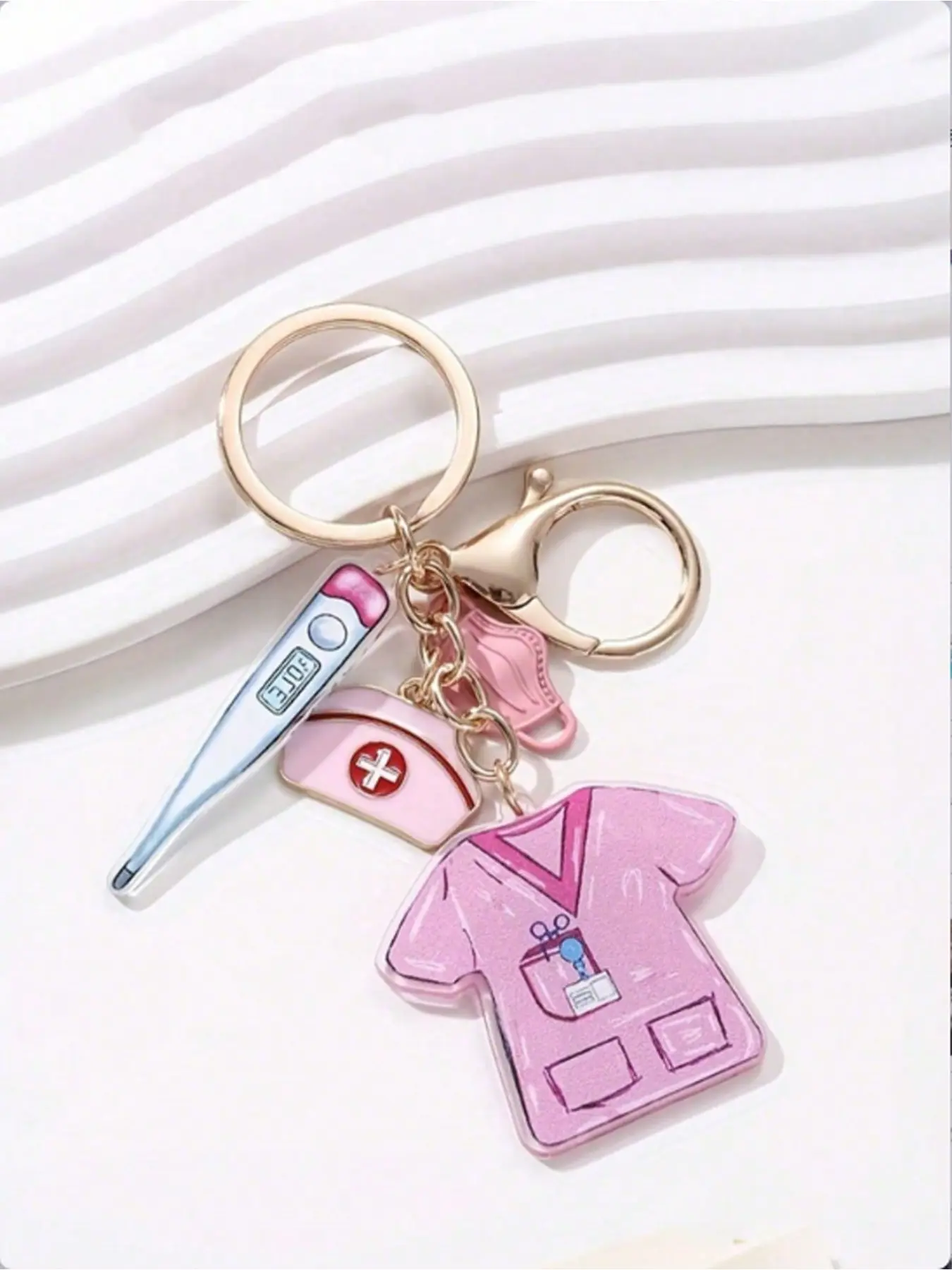 Alloy Nurse Doctor Theme Pendant, Keychain, Women's Decorative Clip, Perfect Gift for International Nurses Day, Classic Style, Couples Pendant