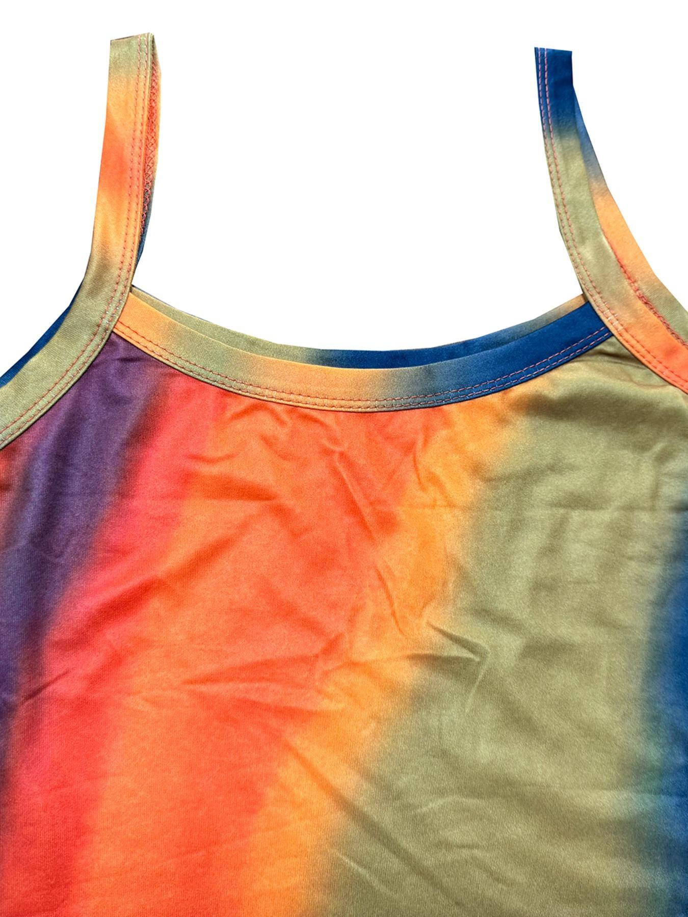 Floral Print Backless Spaghetti Strap Cami Dresses for Women, Casual Chic Fitted Sleeveless Scoop Neck Bodycon Dress, Birthday Dresses 2024, Summer Outfits, Dresses for Women, Fashion Women's Dress for Beach Holiday