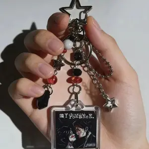 My Chemical Romance Epoxy Keychain - Creative Cool Style Beads Charm Accessories for Party Bags, Festive & Home Supplies Gifts, Epoxy Keychain Party Gifts