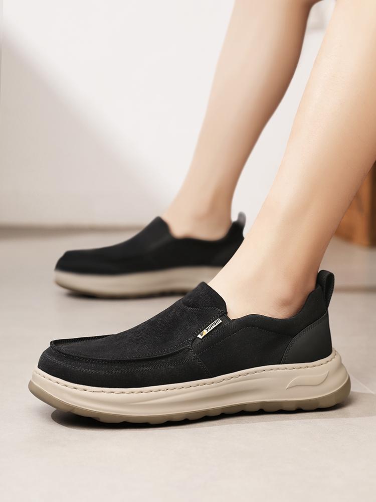 Men's Breathable Canvas Slip-Ons – Ultra Light, No Smell, Soft Sole Summer Shoes  5822