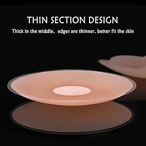 Silicone Nipple Covers 5 Pairs Women's Reusable Adhesive Invisible Pasties Nippleless Covers Round & Flower-shaped with Red Storage Case Bras Womenswear