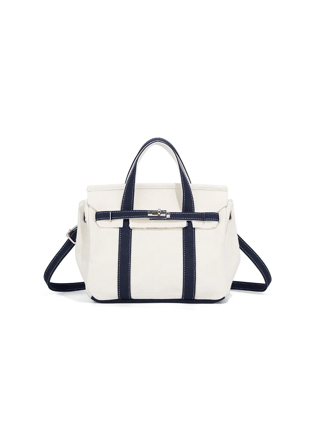 Small Colorblock Canvas Handbag, Casual Versatile Mini Tote Bag, Adjustable Shoulder Strap, Crossbody Bag, Fashion Accessory