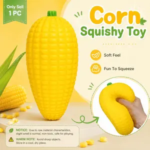 Corn Squishy Stress Relief Toy, Creative Squeeze Toy Simulation Giant Corn, Soft and Relaxing Stretchy Fidget for Adults & Kids, Squishy Fidgets, Fun Pressure Release Game, Cute Party Favor Gift