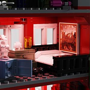 Murder House Building Set, Horror Story Movie House Blocks Toy, Compatible with Lego Halloween Haunted House, Ideals Gift for Fans 18+ Boys Girls Adult (1171 PCS)