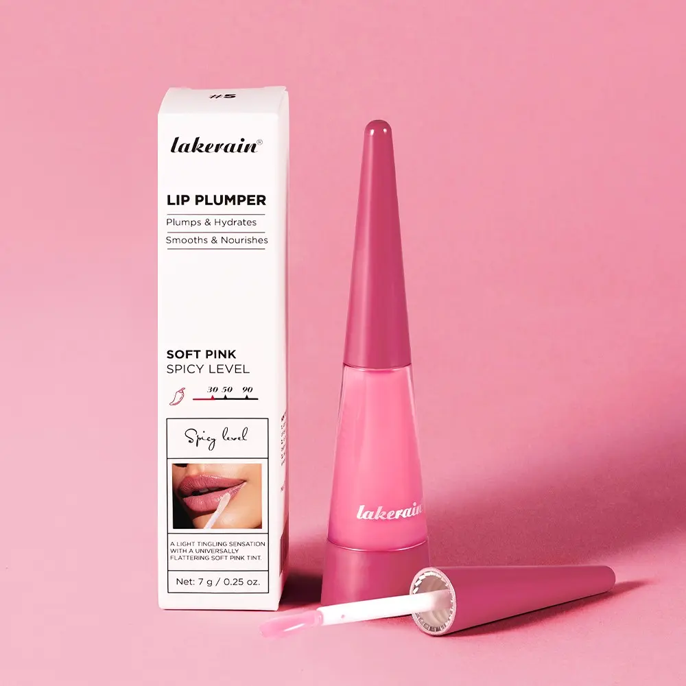 Lakerain 1 Count Moisturizing Lip Oil, Lip Plumping, Deeply Hydrates and Moisturizes Lips, Delivers Long-Lasting High-Shine Finish, Diminishes Lip Lines and Plumps up Lips