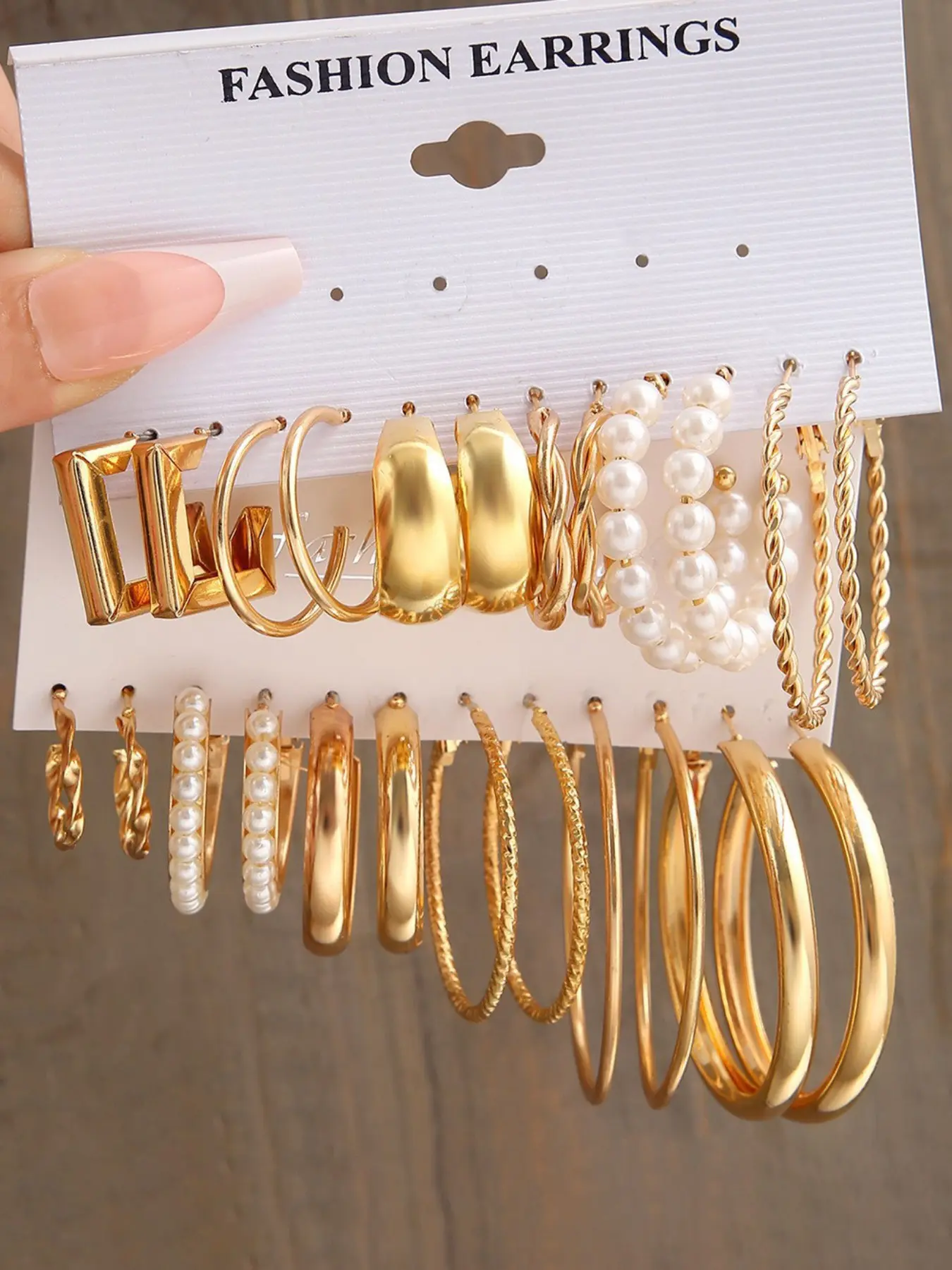 12 Pairs Women's Waterproof Hypoallergenic High Quality Earrings Set, Elegant and Fashionable Jewelry Accessories, Perfect for Daily and Festival Wear, Earrings Stack