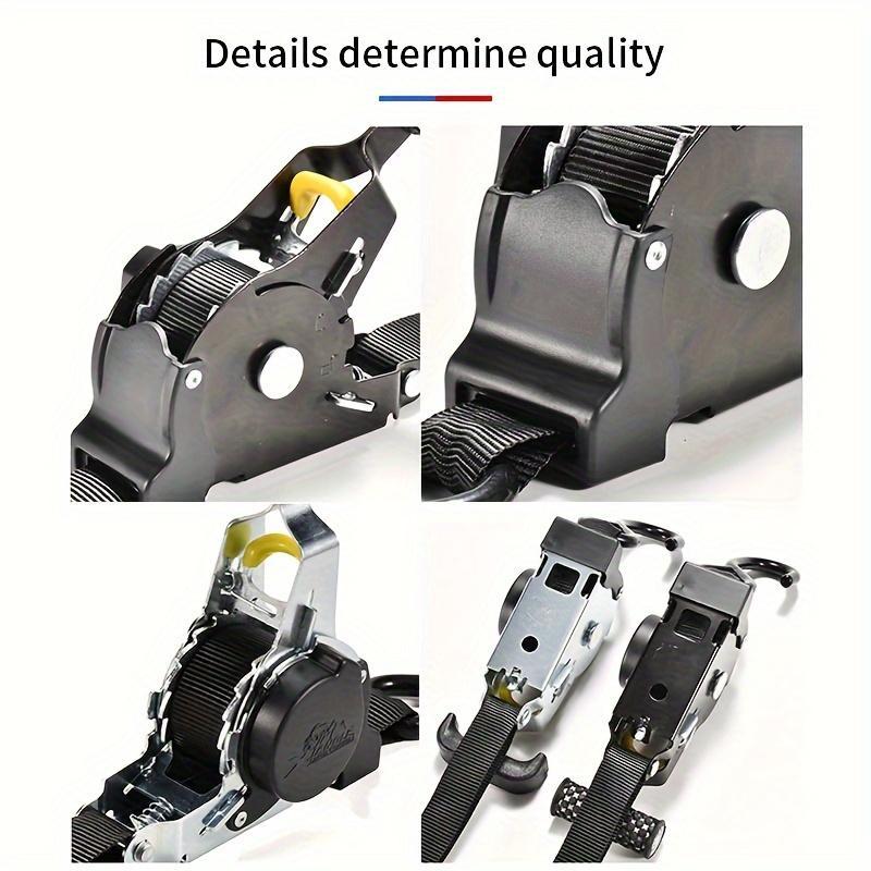 Automatic Retractable Tie Down Strap, Durable and Sturdy Retractable Tie Down Strap, Multifunctional Adjustable Strap for Home & Office