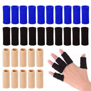 Finger Arthritis Sleeves (30Pcs), Elastic Thumb Splint Brace Support Protector Finger Compression Sleeve Arthritis Joint Pain Relief, Breathable Fingers Tape Triggger Fingers Sports Aid Support