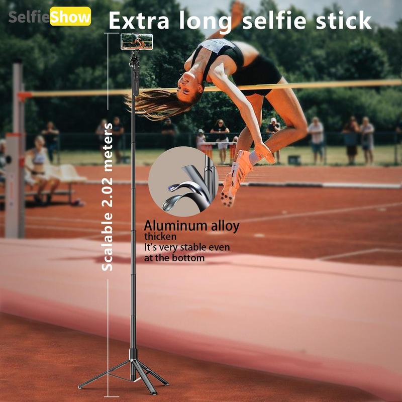 SELFIESHOW Selfie Stable Tripod, Portable Phone Tripod Stand with Remote Control, Smartphone Camera Accessories, Multifunctional Phone Tripod for Travel, Party, Live Streaming