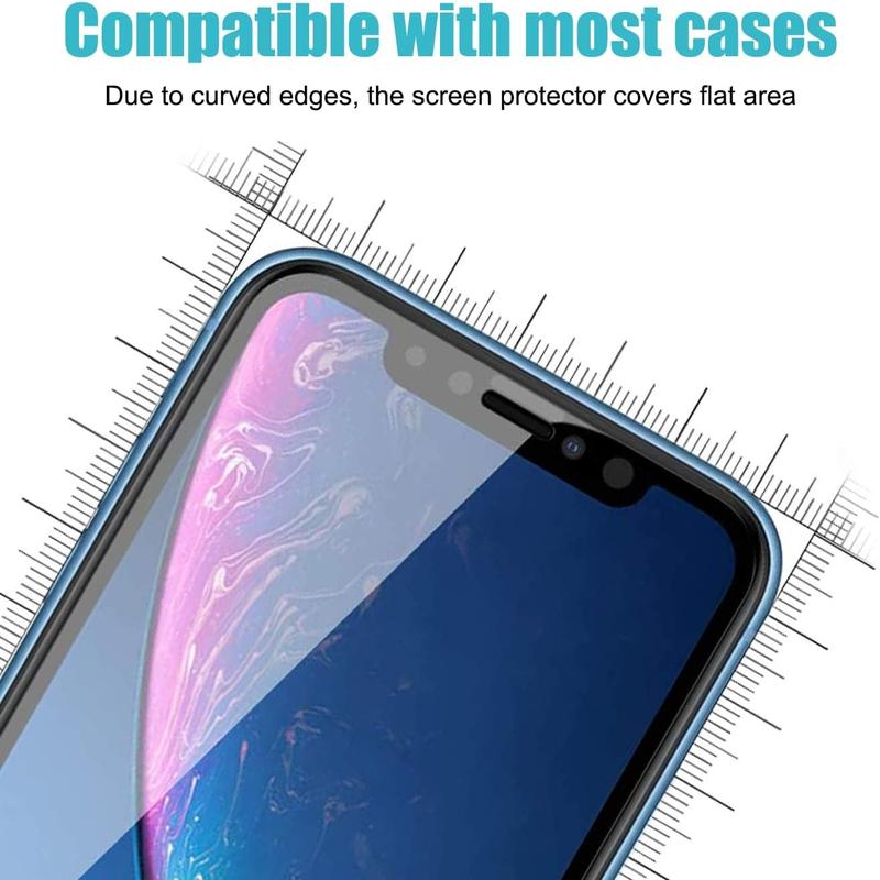 Privacy Screen Protector, 3 Counts Tempered Glass Phone Screen Protective Film, Anti-spy Phone Screen Protector, Phone Accessories Compatible with iPhone 11 12 13 14 15 Pro Max
