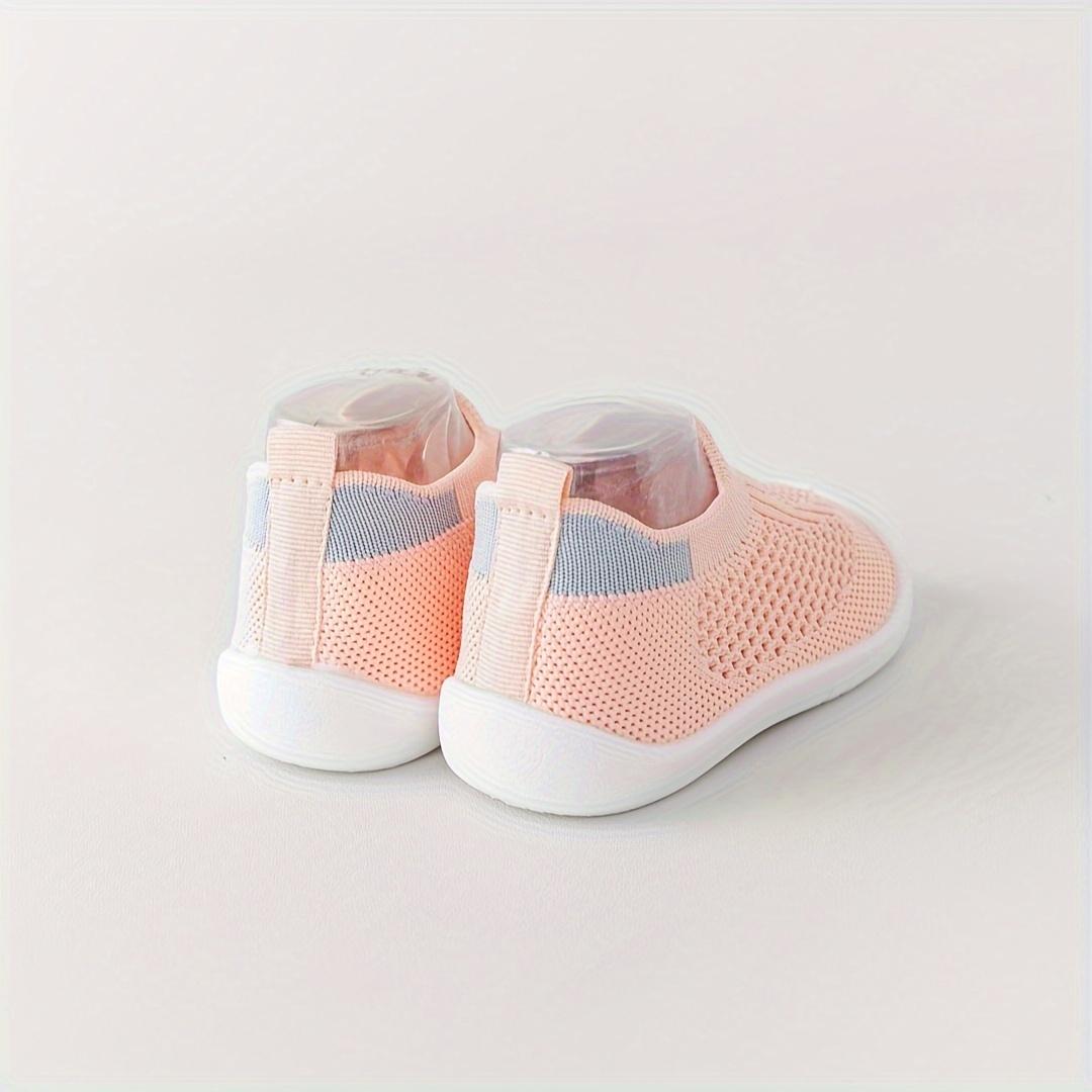 New(New)A Pair of Fashionable Breathable Mesh Solid Color Baby Walking Shoes, New Summer 2026 Style with Soft Anti-Slip Sole, 0-24 Months Slip On Toddler Training Shoes in Multiple Colors