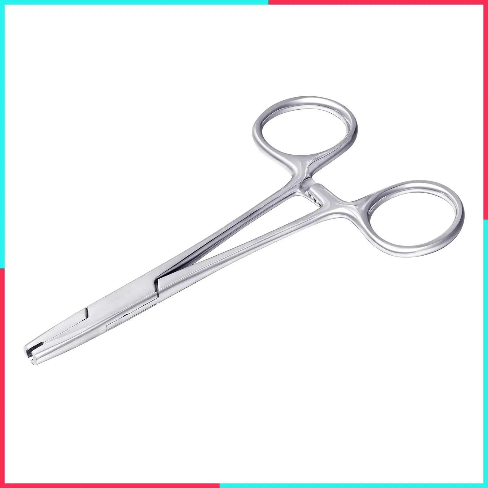 3mm Jaw Piercing Ball Removal Tool, Stainless Steel Dermal Anchor Forceps for Dermal Tops Unscrew or Screw Ball Pliers for Nose Septum Earrings Lip Ring