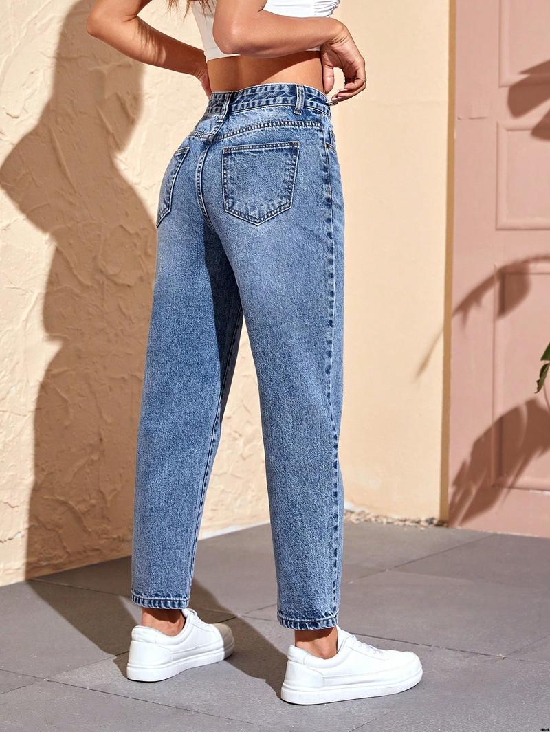 Jeans version mom high waist french SHEIN