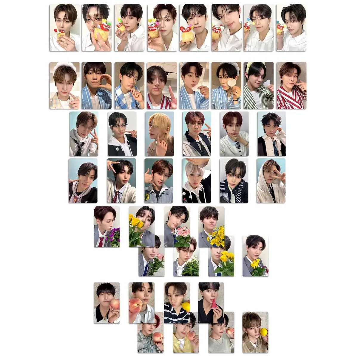 6/8/12/16Pcs/Set Boys Planet2 ALD1 WEEK Ver Selfie Glossy Photocards Lee Sangwon Zhou AnXin Leo Kim GeonWoo Lomo Cards Fans Gift
