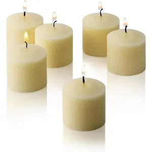 French Vanilla Scented Candles - Bulk Set of 72 Scented Votive Candles - 10 Hour Burn Time - Made in The USA