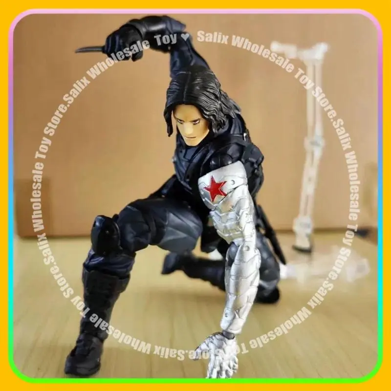Kaiyodo Winter Soldier Figure Revoltech Amazing Yamaguchi Bucky Barnes Captain America Ko Model Customized Gifts Toys