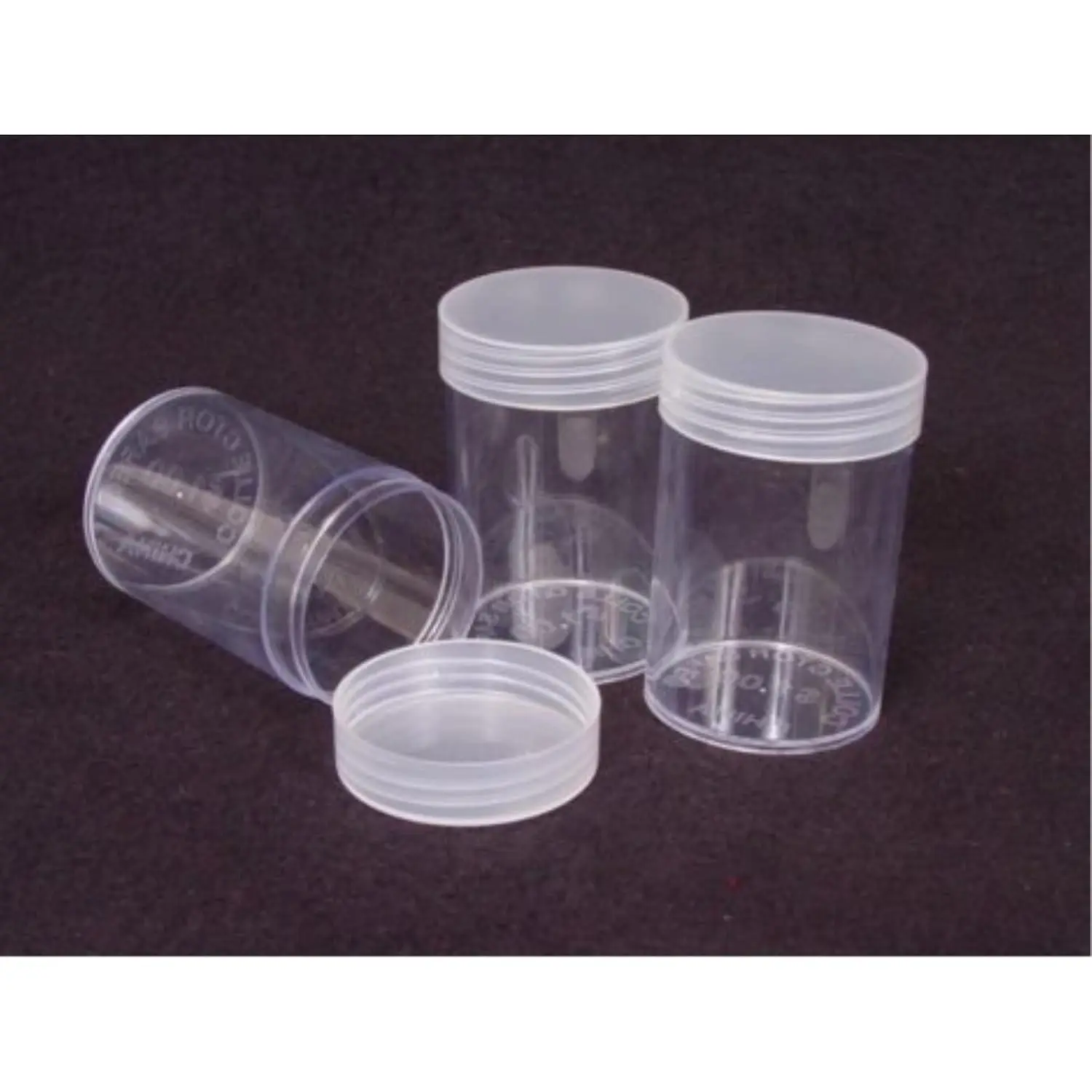 ROUND  STORAGE TUBES (Quantity of 10) - HALF DOLLAR