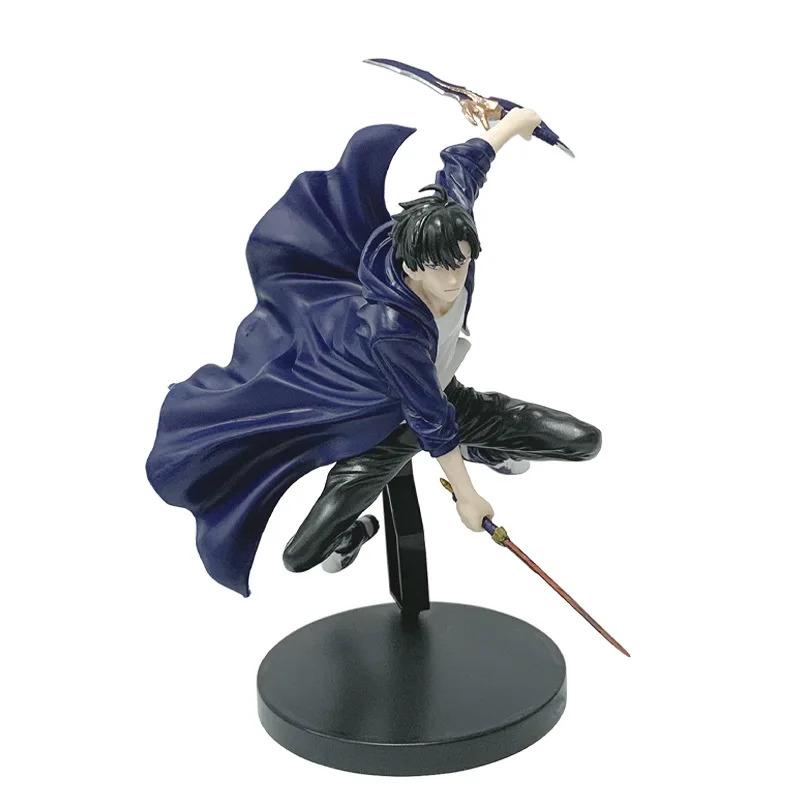 In Stock Solo Leveling Shadow King Figure Sung Jinwoo Cheng Xiaoyu Handheld Model Desktop Ornament Anime Collection Model Gift
