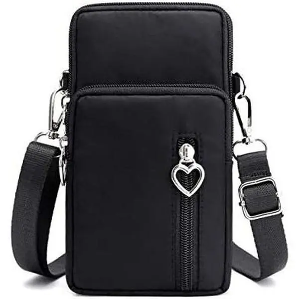Women Small Crossbody Bag Cell Phone Purse Shoulder Pouch Armband Wallet Case Handbag for iPhone Samsung Google Pixel