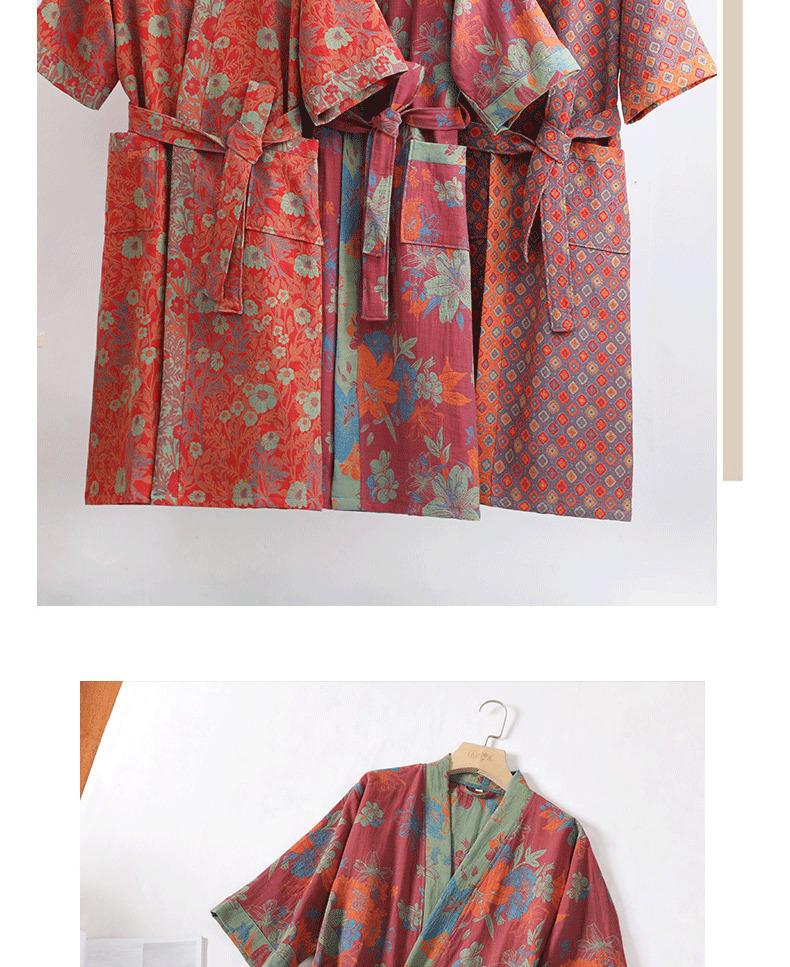 Pure cotton double-layer gauze bathrobe, Class A, spring/summer thin pajamas, home wear, couple's bathrobe, absorbent and quick-drying bathrobe