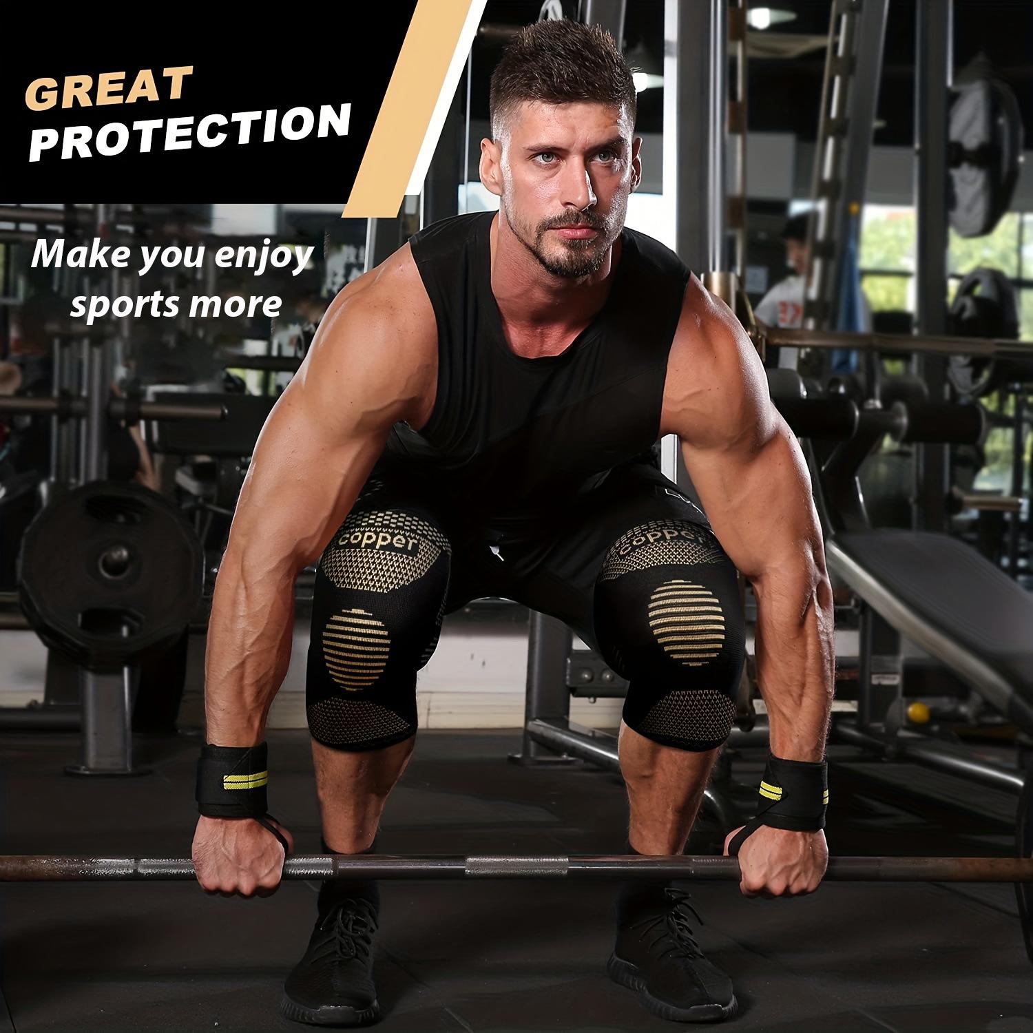 Take good care of your knees. This pressure-type knee support pad is designed to relieve knee pain and provide support for your knees during exercise and rehabilitation (one pair)