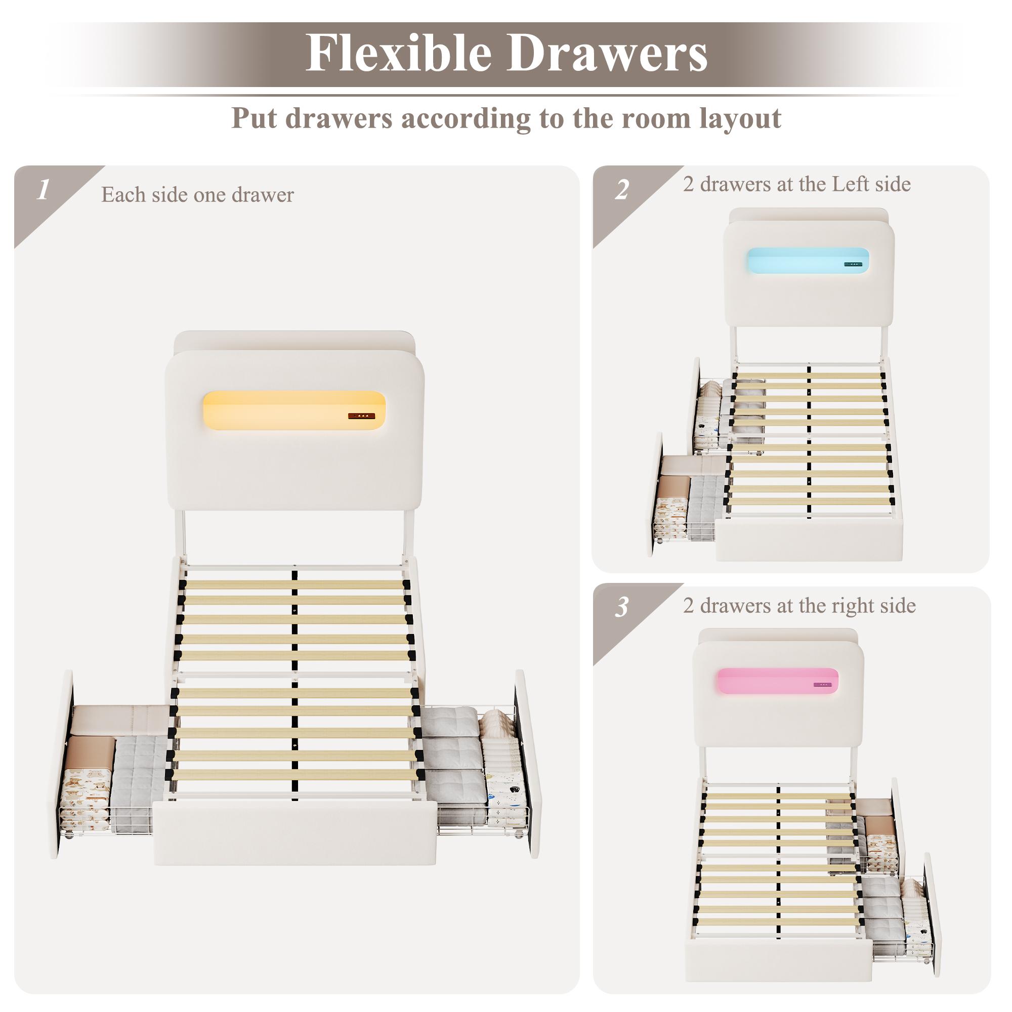 HOSTACK LED Bed Frame with Storage Headboard & Charging Station Modern Platform Bed with USB Ports Velvet Upholstered Twin/Full/Queen Sizes No Box Spring Needed Easy Assembly Bedroom Bedframe, No mattress HOSTACK LED Bed Frame with Storage Headboard & Charging Station Modern Platform Bed with USB Ports Velvet Upholstered Twin/Full/Queen Sizes No Box Spring Needed Easy Assembly Bedroom Bedframe, No mattress