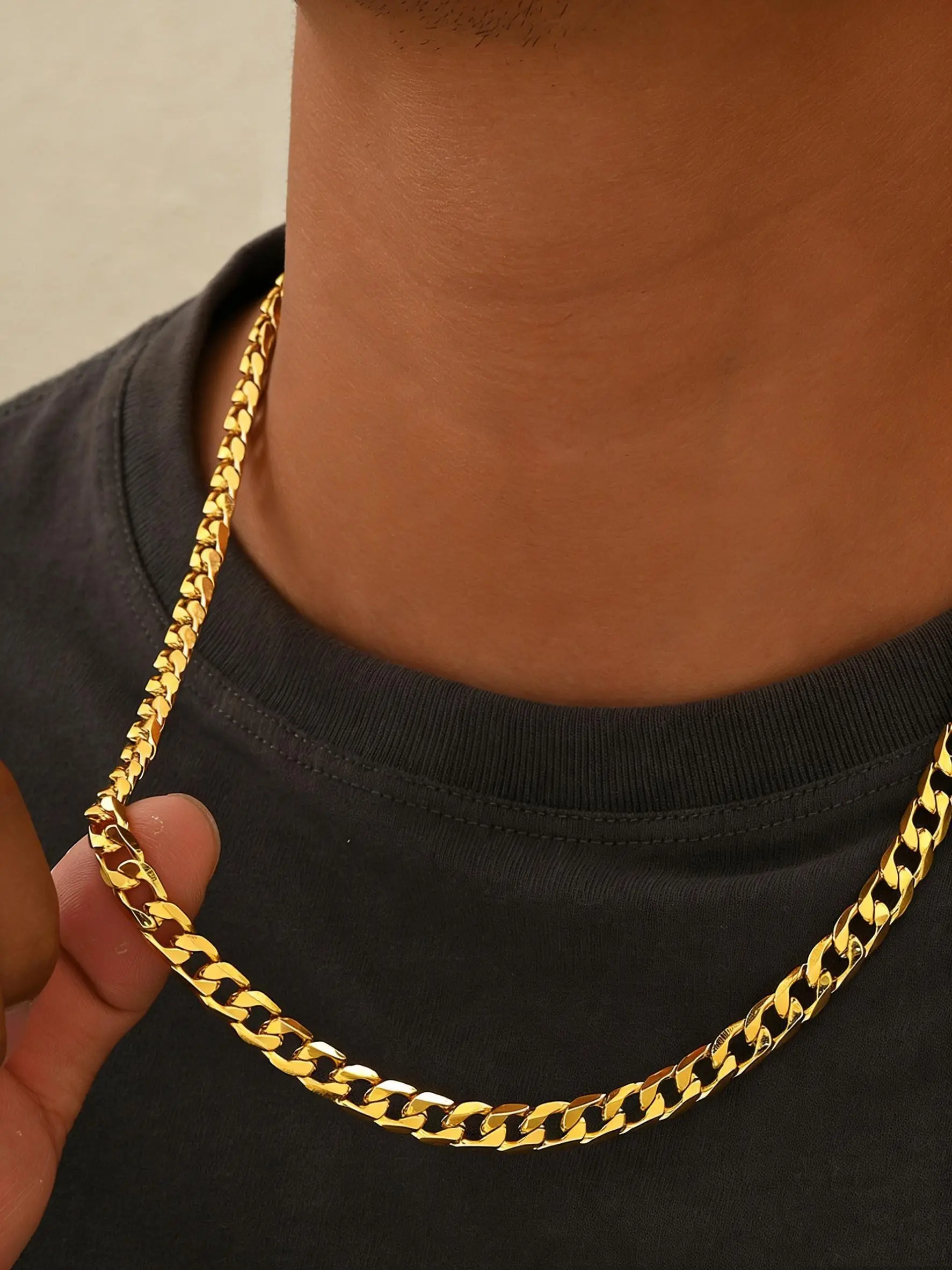 Women's Plated Chain Necklace, No Pendant, Glittering Snake Chain, Adjustable Choker, Casual Style, All Seasons Jewelry, Shining Necklace