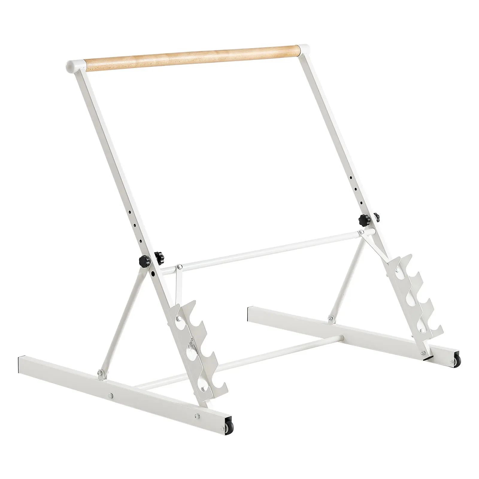Ballet Barre, 3 ft Freestanding Portable Barre Bar, Home Fitness Exercise Equipment for Abs, Arms, Strength, and Cardio, Easy to Store Foldable Stretching Dance Bars, 4 Level Height Adjustable