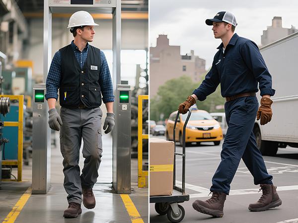 【Nano Composite Toe】NORTIV 8 Men's Composite Toe Work Boots 8'' ASTM F2413-18 Safety Boots with Side Zipper for Construction & Warehouse Metrostrike-Nano Black All Seasons Round Toe Laces Closure - Worker Closed Footwear SpringStatements