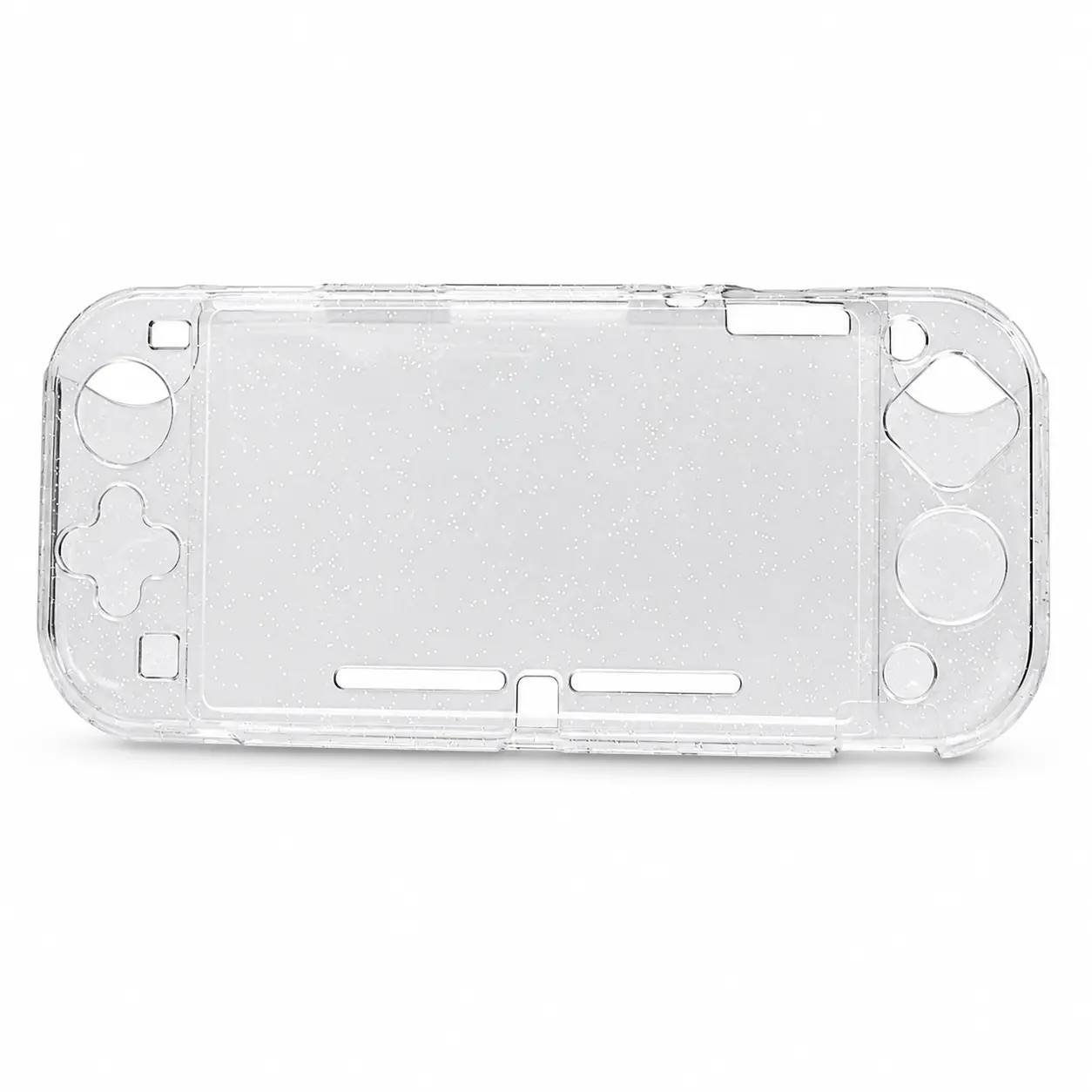 Hard Shell Protective Case for Nintendo Switch Lite, Full-Coverage PC Console Cover, Slim Lightweight Anti-Scratch, Clear Glitter, Polka Dot or Solid Color