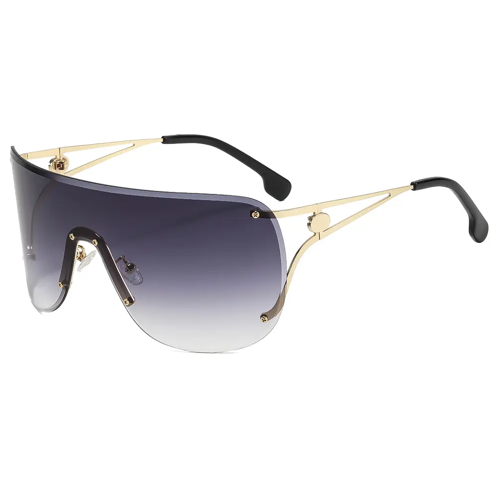 Unisex Frameless Square Sunglasses - Eyewear Fashion, Trendy Eyeglasses, Sun Protection for Daily Wear & Vacations, C2-Gold Frame Gray Lens, C8-Gold Frame Pink Film White Lens, Square Statement Women's Sunglasses, Novel Frame Design Women's Sunglasses