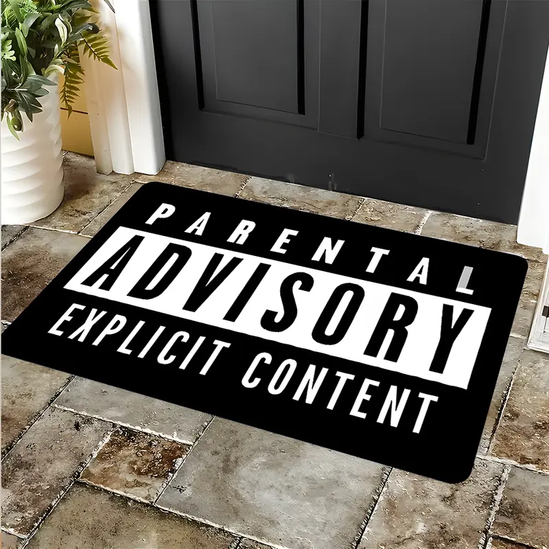 Hip-Hop Style Design Doormat, Trendy Entrance Rug, Non-Slip Highly Absorbent Floor Mat, Anti-Slip Quick-Drying Soft Carpet, Indoor & Outdoor Use, Home Decor, Waterproof Area Rugs, Welcome Doormat, Entry Way Rug
