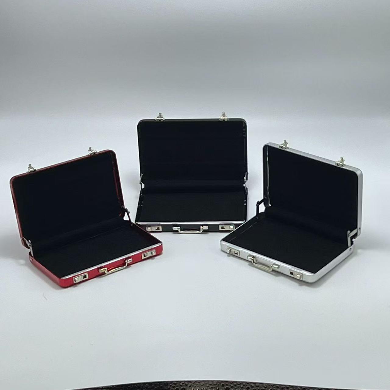"Password Mini Briefcase Pocket Carry Card Holder Safe Box Style Aluminum Business Card Case"