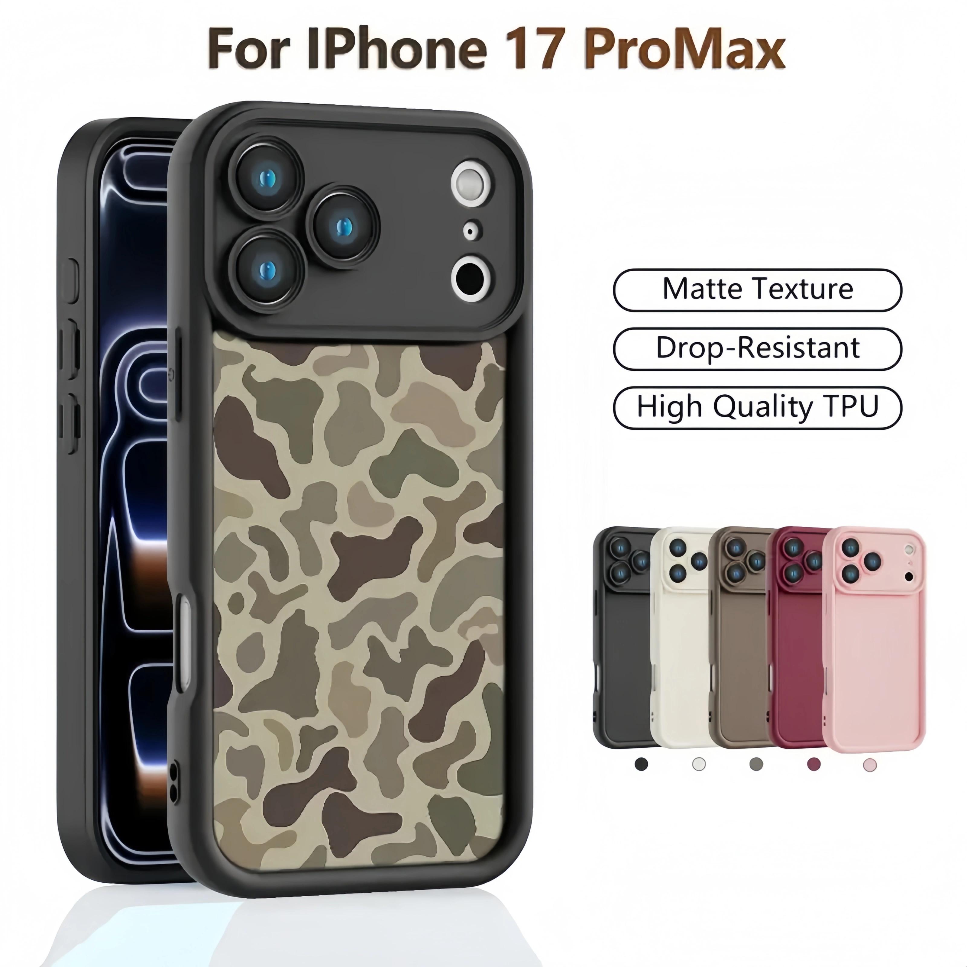 2025 New Camo Pattern iPhone 17 Pro max Phone Case Sika deer Shockproof Rubber Cover for iPhone 17 Air Promax 17Pro 11 12 13 14 15 16,Gifts for Hunter Outdoor enthusiast