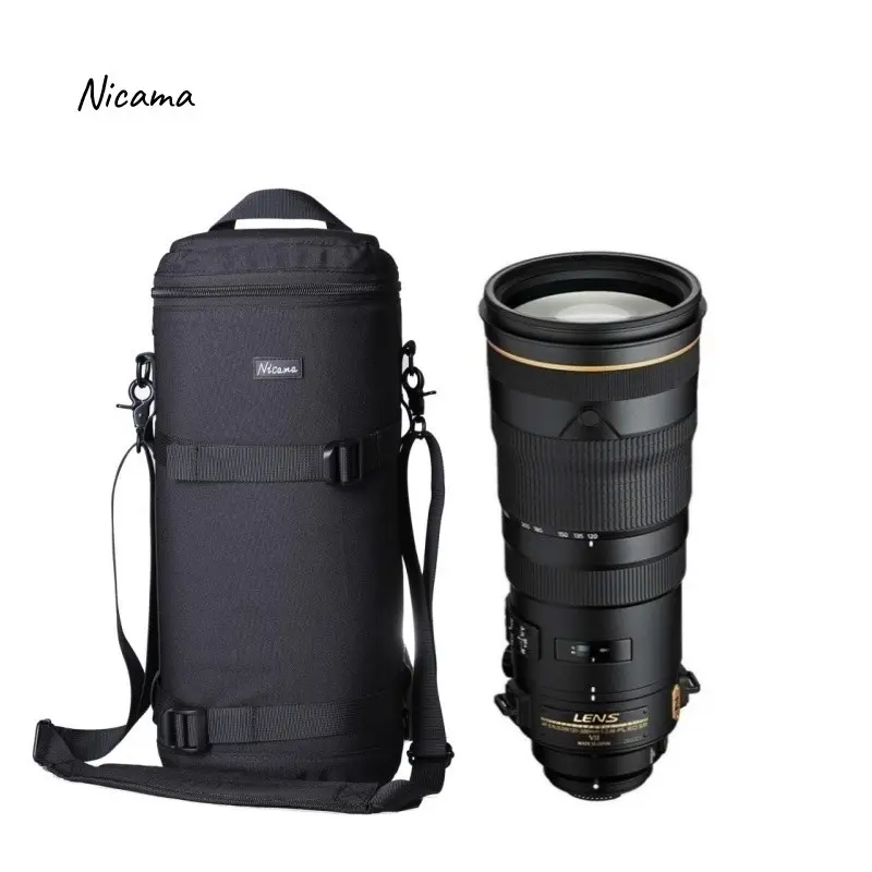 Thick Strong Telephoto Lens Pouch Bag Case for Tamron & Sigma 150-600mm Nikon 200-500mm 300mm Canon RF800mm F11 Sony FE 200-600m