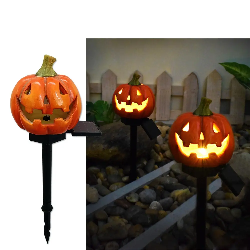Solar Pumpkin Garden Light, Outdoor Buried Lamp, Solar Ground Lights, Lawn Courtyard Halloween Decoration, Festival Decorations and Ornaments, Decorative Solar Lights Outdoor, Lights For Outside, 1 Box