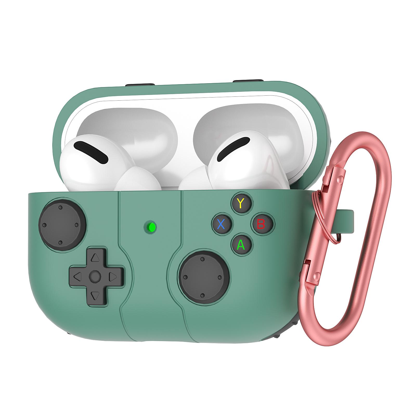 Retro Game Controller Style Earbud Case Soft Silicone Protective Cover Compatible with Wireless Earbuds 4 Pro 2 Pro 3