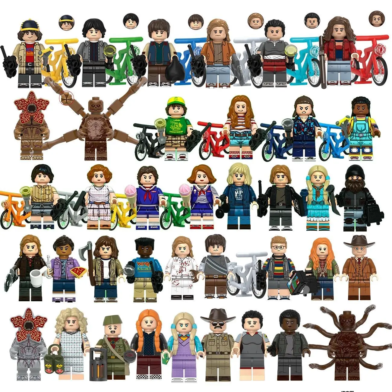 2026 new hot item Horror movie character building block assembly enlightenment action doll series collection for film and television enthusiasts