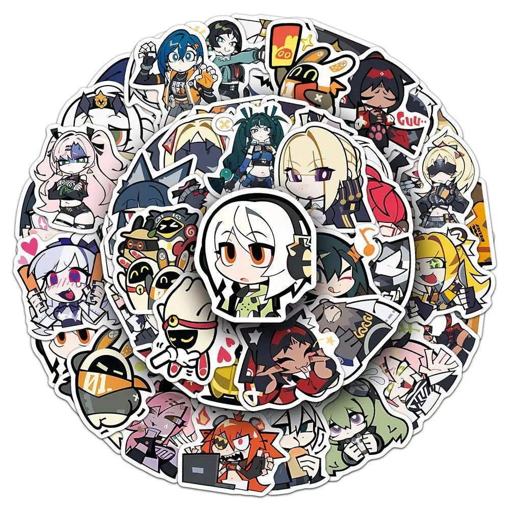 10/30/50pcs Cartoon Zenless Zone Zero Game Stickers Cute Ellen Joe Evelyn Chevalier Anime Decals Laptop Phone Guitar Sticker Toy