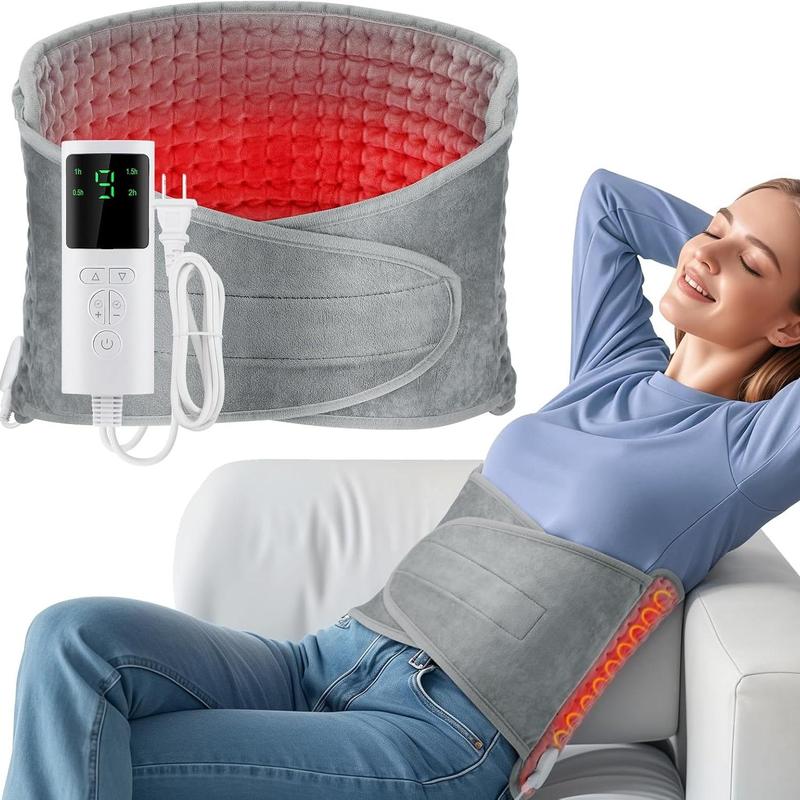 Electric Heating Pad, Menstrual Uterus Waist Body Warmer 9 Heat Level Timer, Multifunctional Heating Blanket for Home Office Winter Cozy Gifts