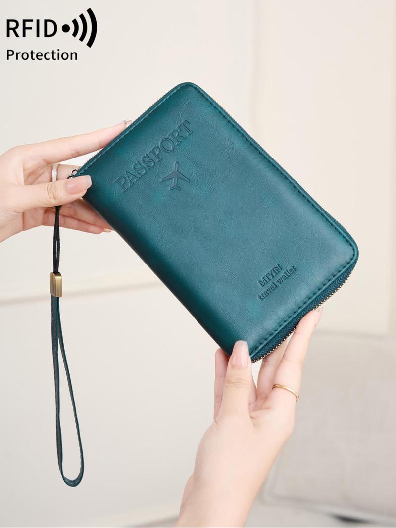 Passport Holder Covers Case, Travel Document Holder RFID Blocking Travel Wallet Passport Holder, Cute Passport Book for Women Men