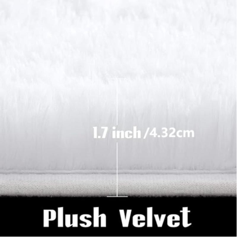 Solid-Color Fluffy Area Rug, Non-Slip Soft Thick Floor Mat and Decorative Carpet for Living Room, Bedroom, Hotel or Dormitory #TOP PICKS