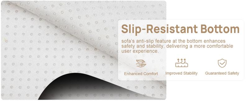 Giant Bean Bag Chair for Adults - Indoor Chaise Lounge with Neck Pillow & Ottoman, All-in-One Sponge Design, Comfy Floor Chair for Reading, Gaming, Napping, and Movies (Khaki)