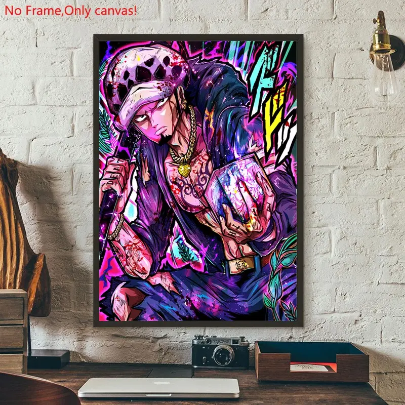 1 piece/set frameless canvas painting print poster,Classic passionate anime art，Kratos God of War，a perfect gift for anime lovers，ideal gift for bedroom, living room, dorm hallway, kitchen, mural, wall decoration, room decor