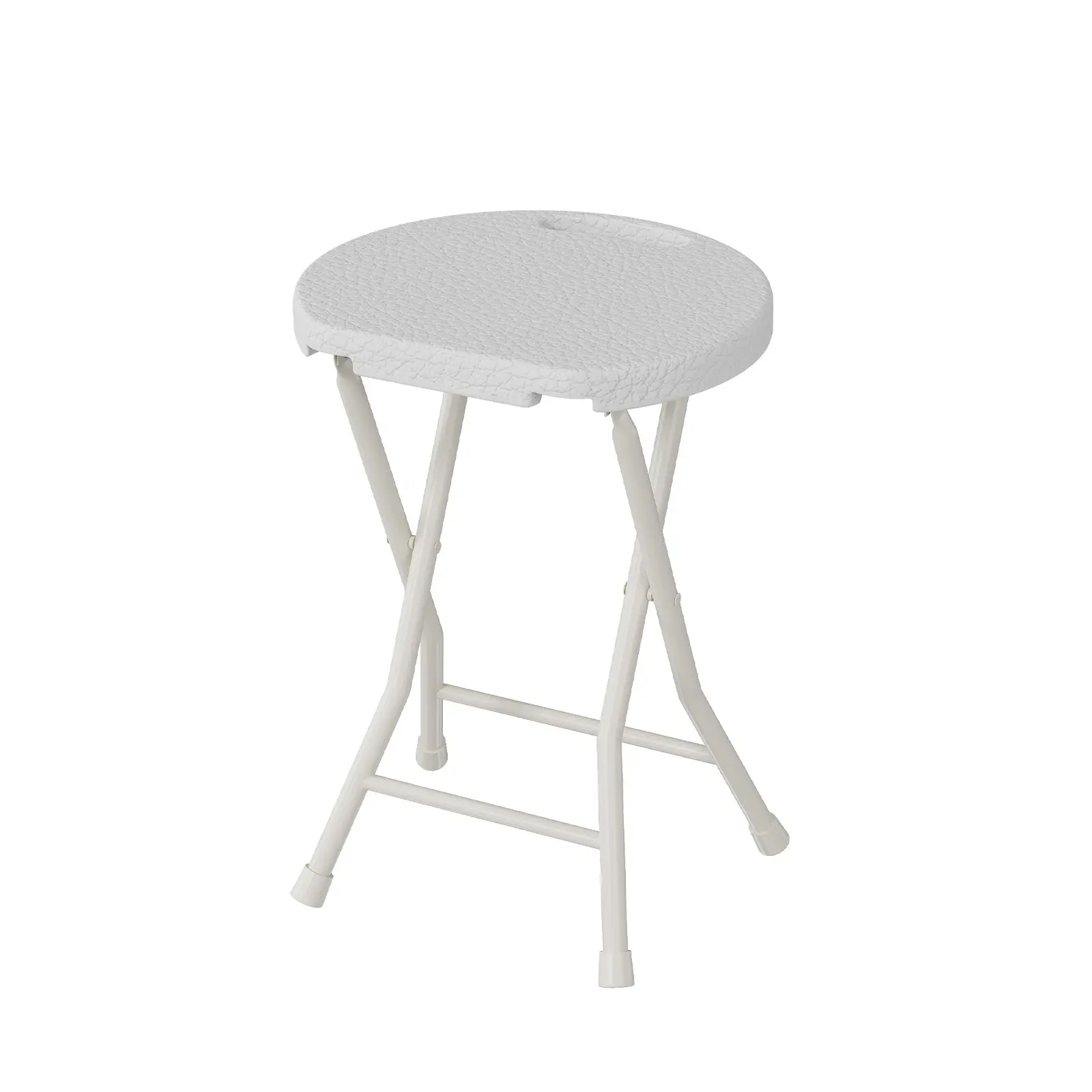 Folding Bar Stools for Adults, Portable Heavy Duty Metal and Plastic Foldable Chair with Handle, Sturdy Steel Frame, Non-Slip Feet, 600 LBS Capacity, Indoor/Outdoor Use